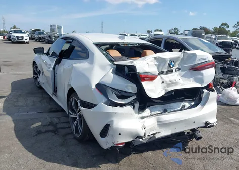 2021 BMW 430I z USA, uszkodzony, nr VIN WBA53AP01MCG22703